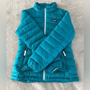 PATAGONIA light down jacket. Cobalt blue. Size Large Girls